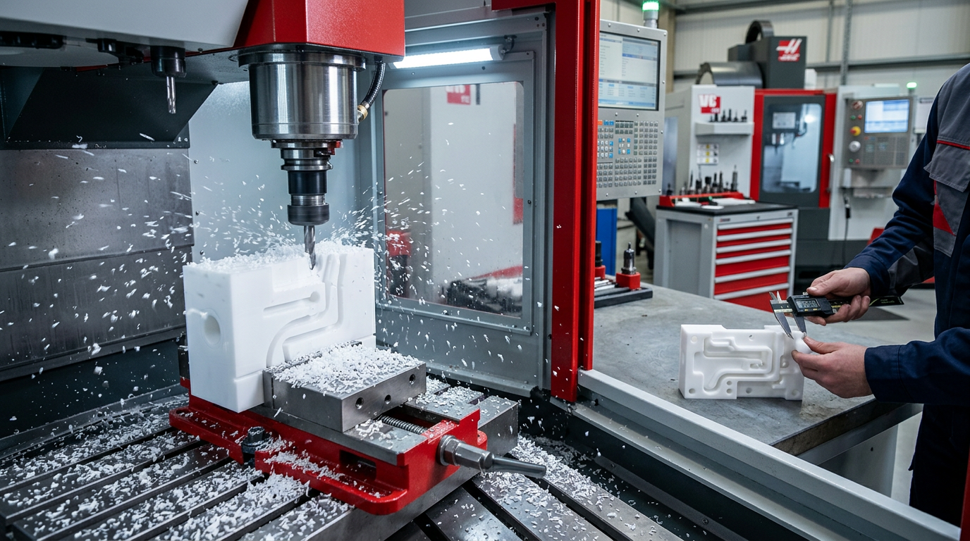 Mecanizado CNC de plásticos técnicos: tolerancias, acabados y errores comunes
