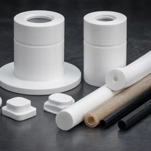 Cilindros y piezas en PTFE